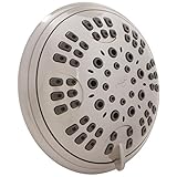Aqua Elegante 6 Function Luxury Shower Head - Best High Pressure, Wall Mount, Adjustable Showerhead 