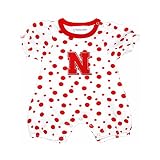 Nebraska Cornhuskers Polka Dot NCAA College新生児幼児ベビーロンパース