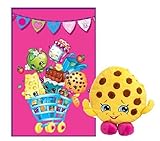 Shopkins Kooky Cookie Scented Pillow and Plush Full Size Blanket - 2 Piece Set [並行輸入品]