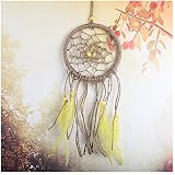 wchuangイエローDream Catcher Indian Wall Hangingホームインテリアオーナメント、車ペンダント
