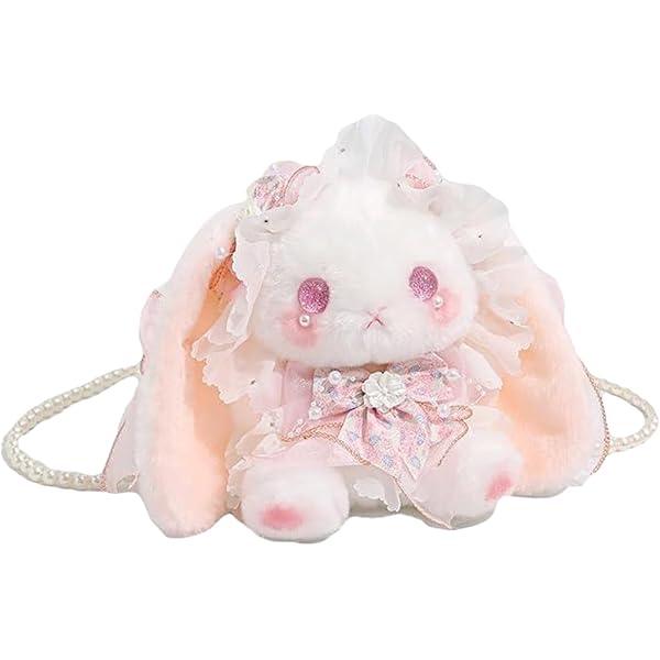 Amazon | ショルダーバッグ ポシェット ぬいぐるみ うさぎ バッグ