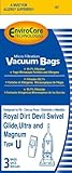 3 Pack Dirt Devil Type U Microfresh Vacuum Bags by EnviroCare