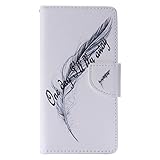 OMATENTI Sony Xperia Z5 ケース, 高級PUレザー ケース 手帳型 保護ケース カード収納ホルダー付き 横置きスタンド機能付き マグネット式 スマホケース [強化ガラスフィルムを