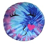 Emoji Tie Dye Throwing A Kiss Plush Large [並行輸入品]