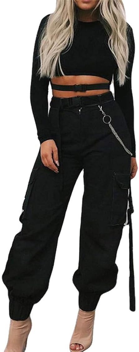 High Waisted Baggy Jogger Workout Pants 