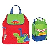 Stephen Joseph Boys Quilted Dinosaur Backpack and Dinosaur Lunch Pal Combo [並行輸入品]