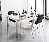 ダイニングセット 『 ダイニング 5点セット ディ・モデラ /テーブル幅150/チェアオフホワイト2脚・ブラック2脚/ 』 040107065-003