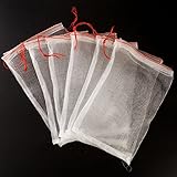 保護袋 昆虫蚊バグネットバリアバッグガーデン植物フルーツフラワープロテクトバッグあなたの植物を保護するためのガーデンネットバッグ花 - 15x25cm - 5個