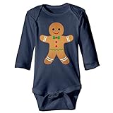 NINKI ベビー服 クリスマスクッキー 子供 長袖 カバーオール 6ヶ月~24ヶ月 100%コットン 出産祝い Size 12 Months ライトブルー