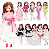 「Barwawa」ランダム5枚セット　ドール用服　人形用ドレス　手作り　カジュアル風　可愛い　人形ドレスセット