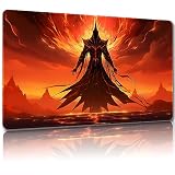 Malqiqi プレイマット MTG用 無料収納バッグ付き ゲームマット 24 x 14インチ カード用TCG ボードゲームマット マウスパッド デスクマット (レギュラー、マジックマット2)