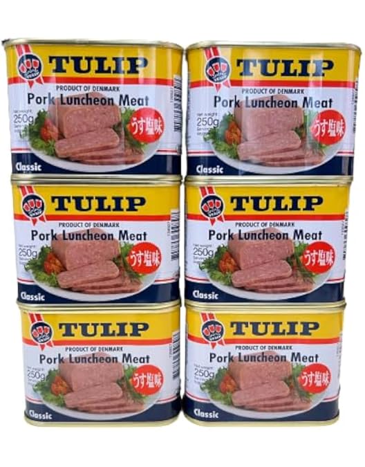 Amazon.co.jp: チューリップポーク 250g うちなーむんシール付 24缶