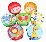 1PCSクリエイティブ赤ちゃんの楽器は木製の杭ドラム赤ちゃんのおもちゃガラガラ