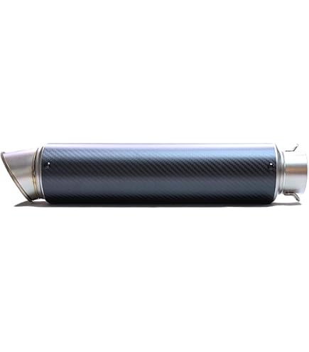 Amazon | 汎用! 60.5MM チタン カーボン TI CARBON サイレンサー