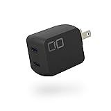 CIO NovaPort DUO 45W USB-C 2ポート GaN USB PD 充電器 【CIO独自技術 NovaIntelligence搭載】 CIO-G45W2C (ブラック) iPhone対応