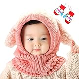 サク タスケ （sac taske） 赤ちゃん ニット帽 ウサ耳 ＆ ベビー 手袋 うさぎ 防寒 (ピンク うさちゃん)