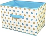 東洋ケース インナーボックス ドット柄インナーボックス カラーボックス対応 よこ型 幅38×奥行25cm ドット柄 ブルー DT-1P-BL