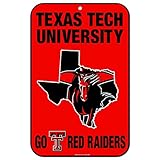 WinCraftテキサスTechレッドRaiders公式NCAA 11 " x 17 "状態プラスチック壁サイン11 x 17 by 578112