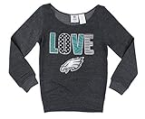 Philadelphia Eagles NFL Big Girls Loveフリーススウェットシャツ、ダークグレー