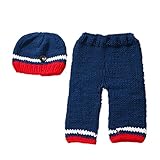 Zhhlinyuan Fashion Newborn Baby Boy Girl Crochet Knit Costume Photo Photography Prop Outfit 2173