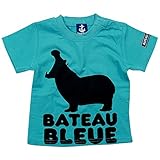 《初夏盛夏対応》 BateauBleue(バトーブルー) 天竺かばさんPt半袖Tシャツ 90cm/Bu NO.AH-1651304