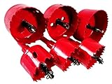 Claurys ホールソー ホルソー 6本 セット HSS バイメタル インパクトドライバー 電動ドリル 38/45/50/55/65/75mm