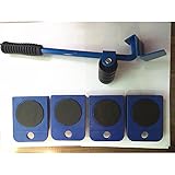 RaiFu 重い家具移動ローラーツール 家具リフター 家具スライドキット 360度自由回転可能 200kg荷重可能 引越し ブルー