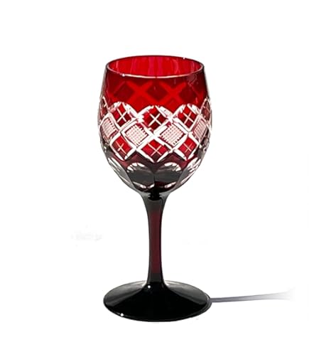 薩摩ガラス工芸  ワイングラス Amazon | Art & craftworks(アート アンド クラフトワークス) 薩摩切子