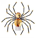 クリスタルSpider Night Light :オレンジ – byガンツ