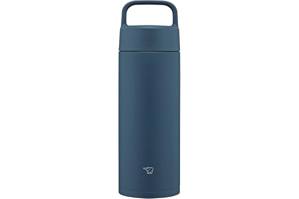 象印 水筒 ステンレスマグ 500ml 【持ち運びしやすい】 ハンドルタイプ 食洗機対応 シームレスせん お手入れ点数たったの2点 ネイビー SM-RS50-AD