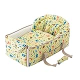 フジキ お昼ね布団にもなるクーファン アニマル柄 (グリーン) 日本製 クーファン クーハン ベビーキャリー バスケット かご 赤ちゃん 持ち運び