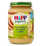 HiPP Organic Rice Pudding with Apple & Pear 7+ Months 190g (Pack of 2) - リンゴ＆梨7+ヶ月190グラムとヒップオーガニックライ