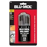Disston E0101907 Blu-Mol Oxide Drill Bit Sets, Plastic dial case, Black, 13-Piece by Disston