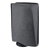 PlayVital ps5に適用防塵カバー、柔らかくてきれいなダストカバーはプレーステーション5本体に適用可能、ps5対応用ダストカバー、ps5対応用収納カバー【グレー】