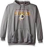 NFLワシントンレッドスキンズユニセックスポリヘザープルオーバーフーディ、ヘザーグレー、2 x / Tall