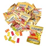 ハリボー ミニゴールドベアー グミ 500g セット 個包装 大容量 詰め合わせ 〔 パーティ/シェア/小分け 〕セット 小袋【K-Brightお手拭き】 (500g)