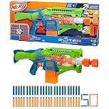 ハズブロ(HASBRO) ナーフ エリート2.0 ダブルパンチ 電動ブラスター、交互に発射するバレル、エリートダーツ50本付き、10ダーツクリップ2個、対象年齢8才以上 F6363 正規品