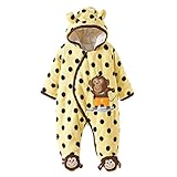 Zhhlinyuan Fashion Baby Kids Animal ブレーク Jumpsuit Bodysuit Flannel Clothes