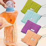 【子育て応援 付ける・収納できるハンカチ(4枚セット)】 ほ乳瓶やペットボトル入れ 「Cセット」