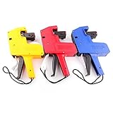 Gracetop mx5500 8桁価格タグガンLabeler with 1ピースラベルと1ピースインク詰め替え ブルー