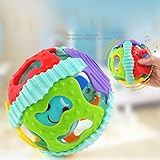 RaiFu ハンド　ベール　赤ちゃん　ソフト　中空　ボール　男の子と　女の子　　カラフル　な　フラッシュ　ラトル　Teether　ボール　ランダムカラー