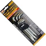trad 9pcs. ボールポイント六角棒レンチセット TBM-9 350109