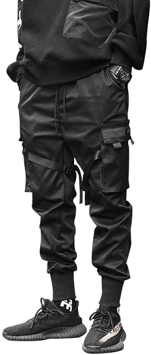 HONIEE mens Harem, Black, Small 