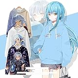 [CHIASA] 転生したらスライムだった件 パーカー 長袖 フード付き 春秋服 転スラ リムル・テンペスト (スタイル1,XL)