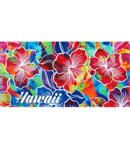 ゆ。ハイビスカス柄のタオル Amazon.co.jp: 絞り染ハイビスカス柄ビーチタオル30 x 60 インチ