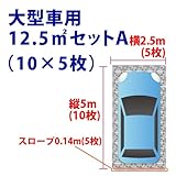 駐車場 ぬかるみ・雑草対策！多目的簡易補強　オートマット ５０枚+スロープ５枚＋固定ピン３０本（１２．５㎡セットA)