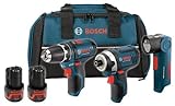 Bosch CLPK32-120 12-Volt Max Lithium-Ion 3-Tool Combo Kit (Drill/Driver, Impact Driver, Flashlight) 