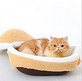 Prawey（TM）1個/ロットシェル犬猫ペットスリーピングベッドバッグネストハウスケンネルハンバーガーは防風ペット巣バンペット猫ベッドic675825を非表示に温めます