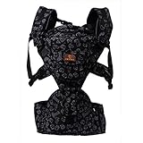 lanova 抱っこひも おんぶ紐 キャリアでもヒップシートでも使える多機能の抱っこひも 新生児から使える抱っこ紐 ベビーキャリー 3歳まで使える 防寒 (丈夫 柔らか 通気性良い) ブラック
