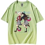 [MDNNUUNHH] リコリス・リコイルTシャツ Lycoris Recoil 錦木千束 半袖100％綿 にしきぎ ちさと 井ノ上たきな いのうえ たきな 夏用 半袖 はんそで Tシャツ 漫画 アニメ カジュアル ジャージ スウェット コスプレ